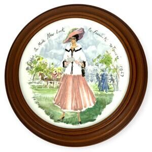 Vintage Henri D'arceau  CHRISTIAN DIOR 1976-Sophie Painting Plate Limoges France